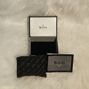 Bulova Watch Gift Box/Cushion/Manual (GUC)